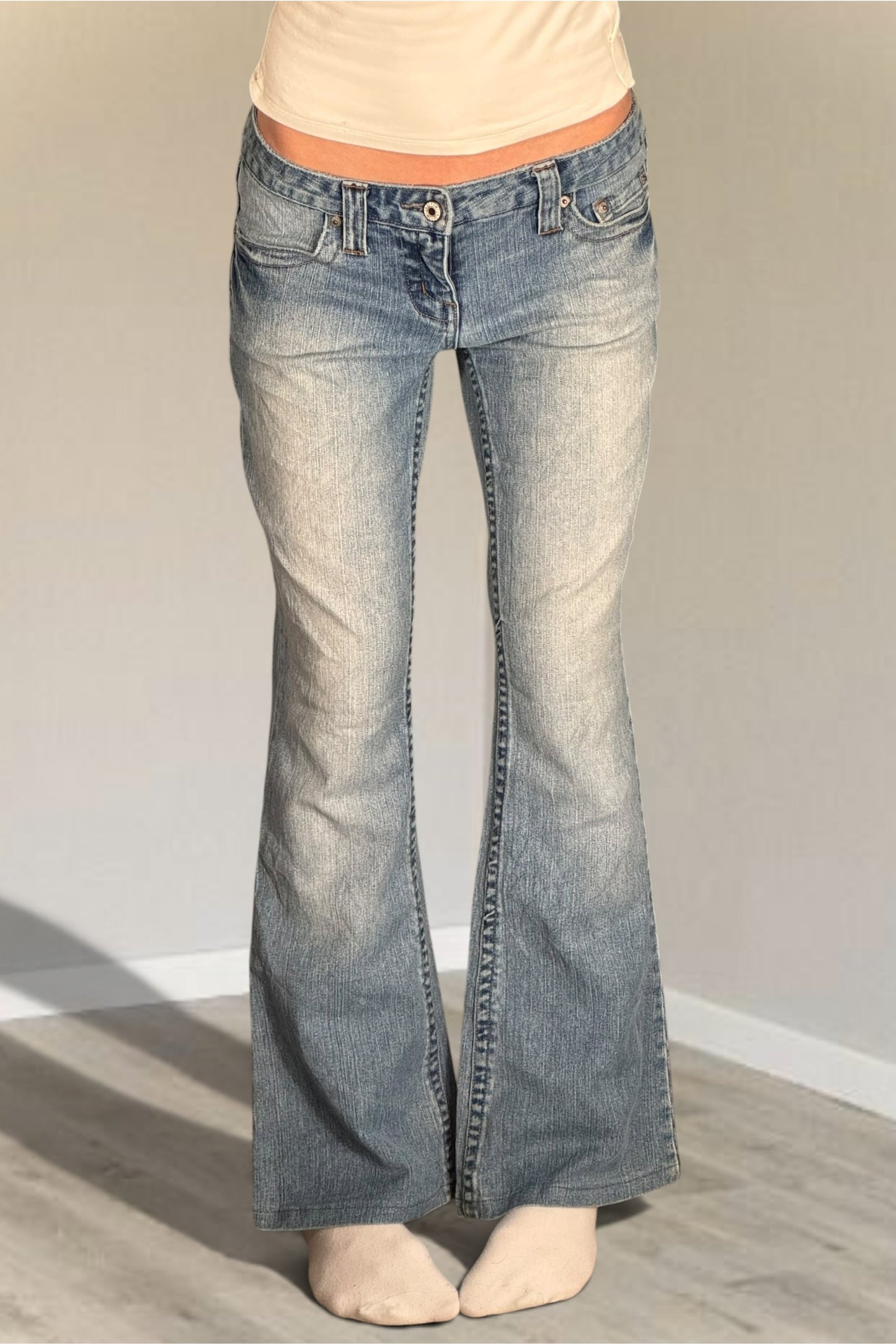Lågmidjade jeans stl: M