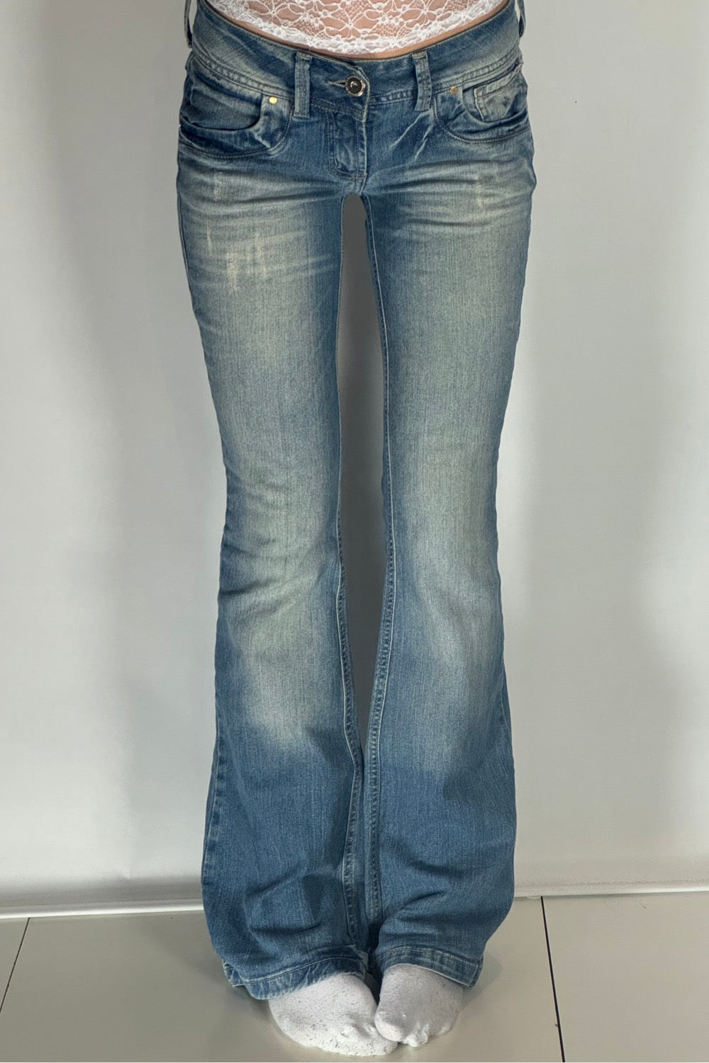 Lågmidjade jeans stl: S