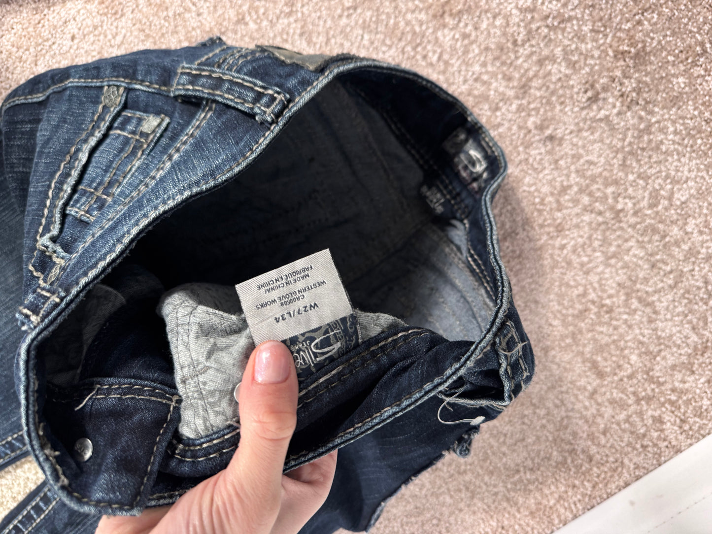 Lågmidjade jeans stl: XS