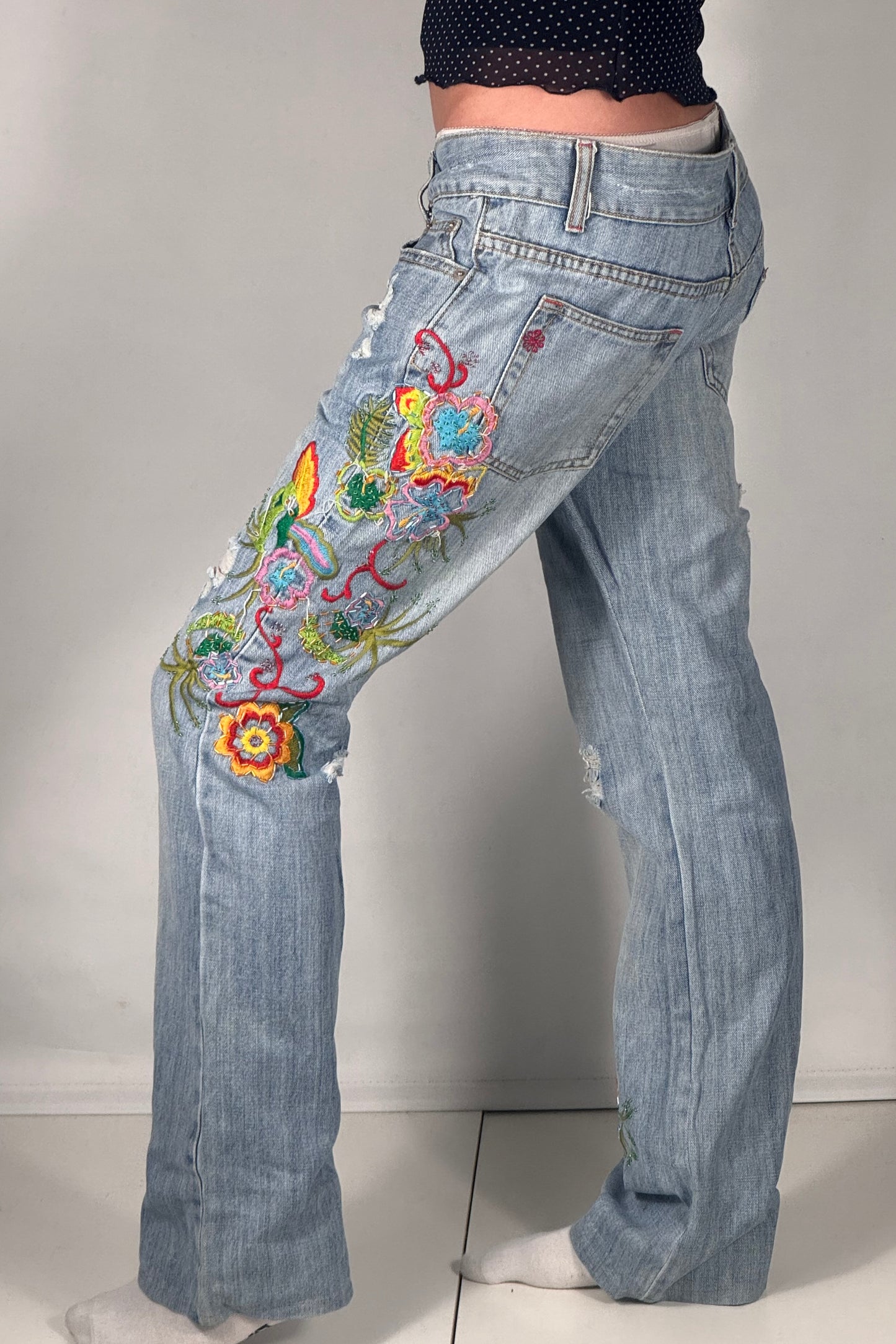 Lågmidjade jeans stl: S