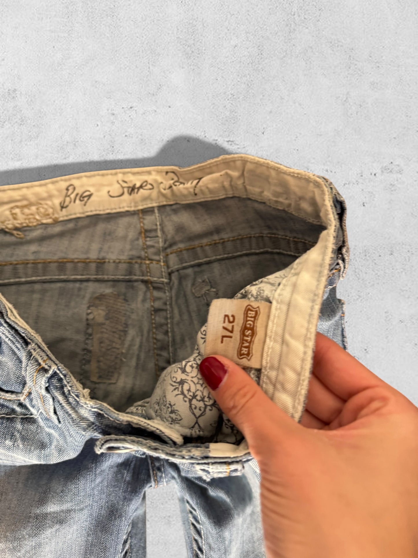 Lågmidjade jeans stl: S