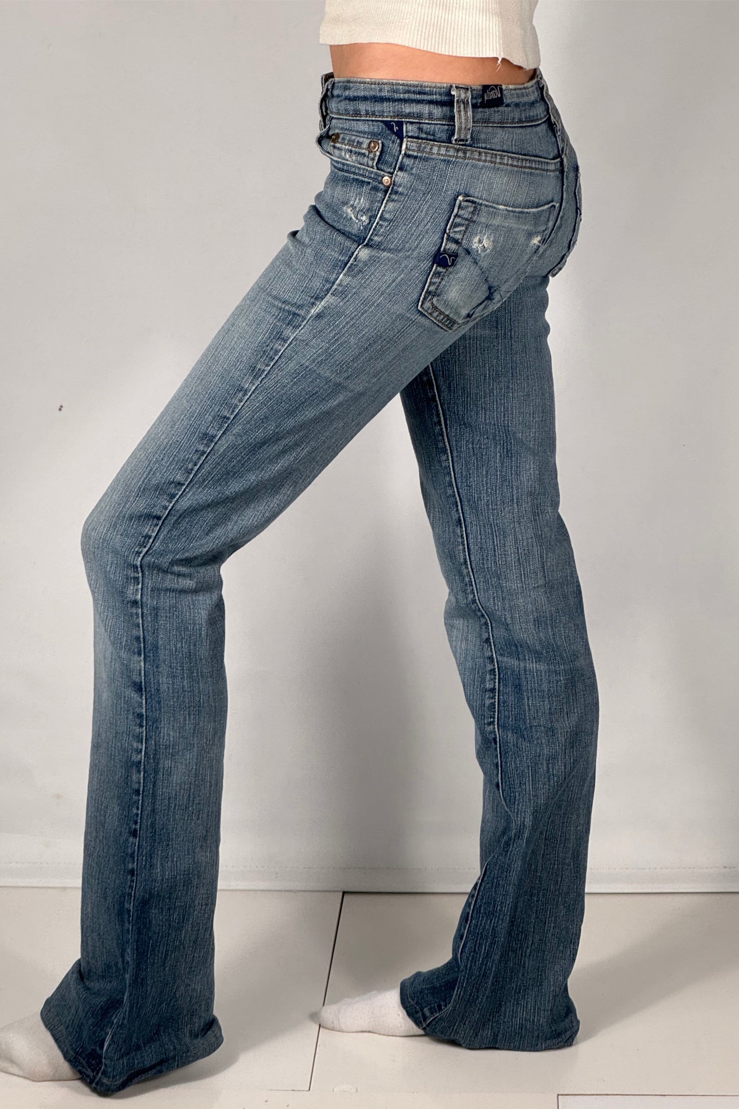Lavt-sittende jeans str: XS