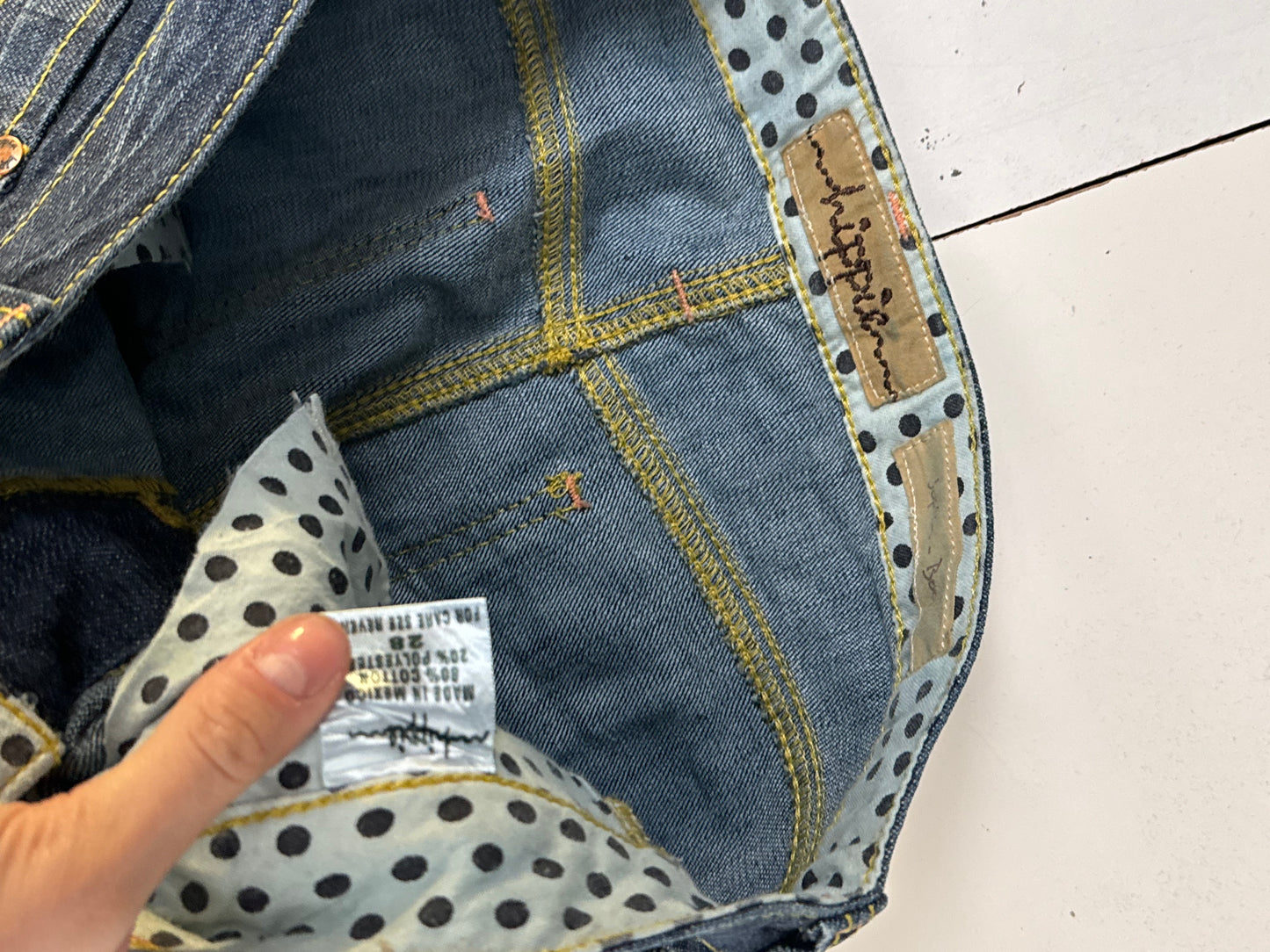 Lågmidjade jeans stl: S