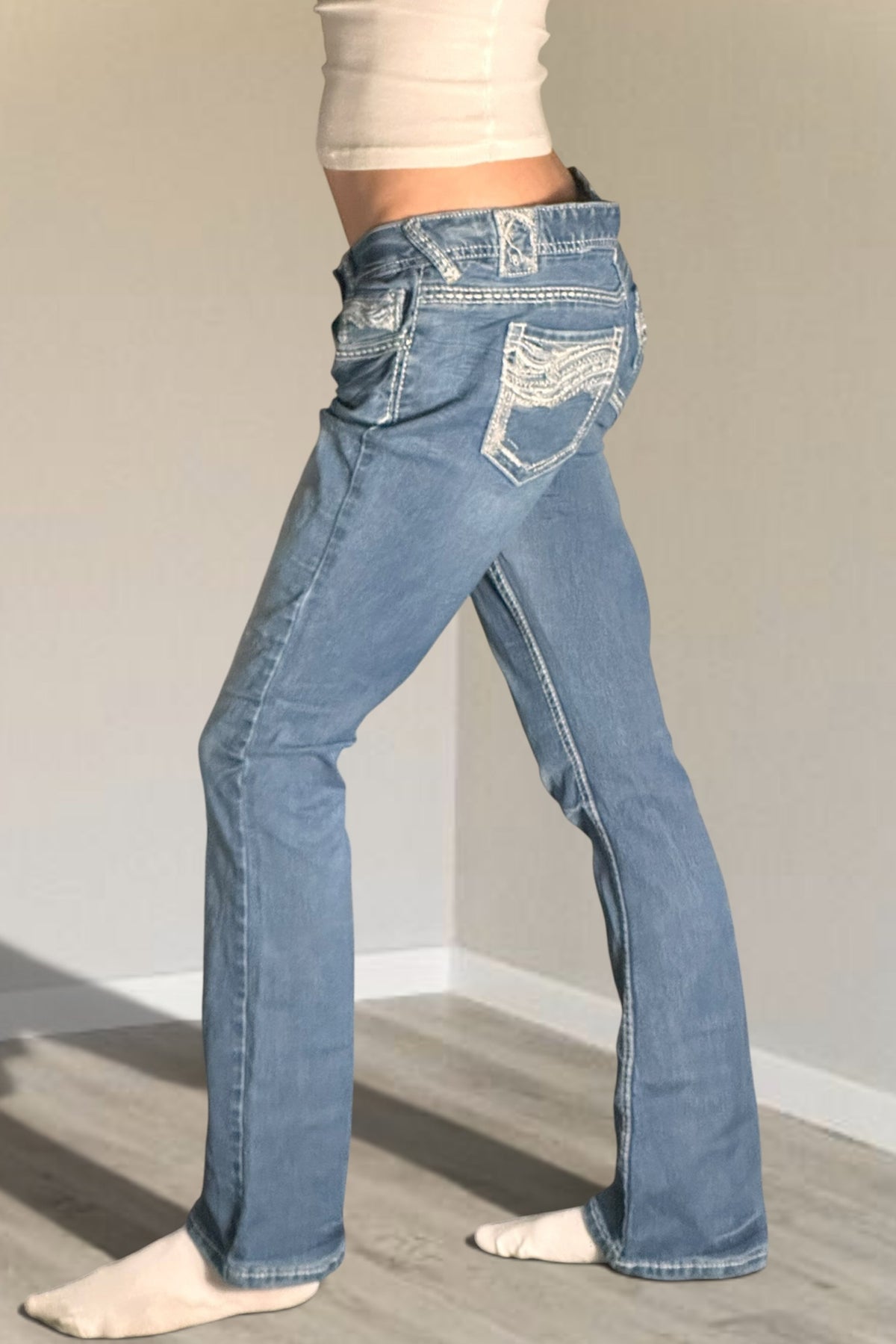 Lågmidjade jeans stl: M/L