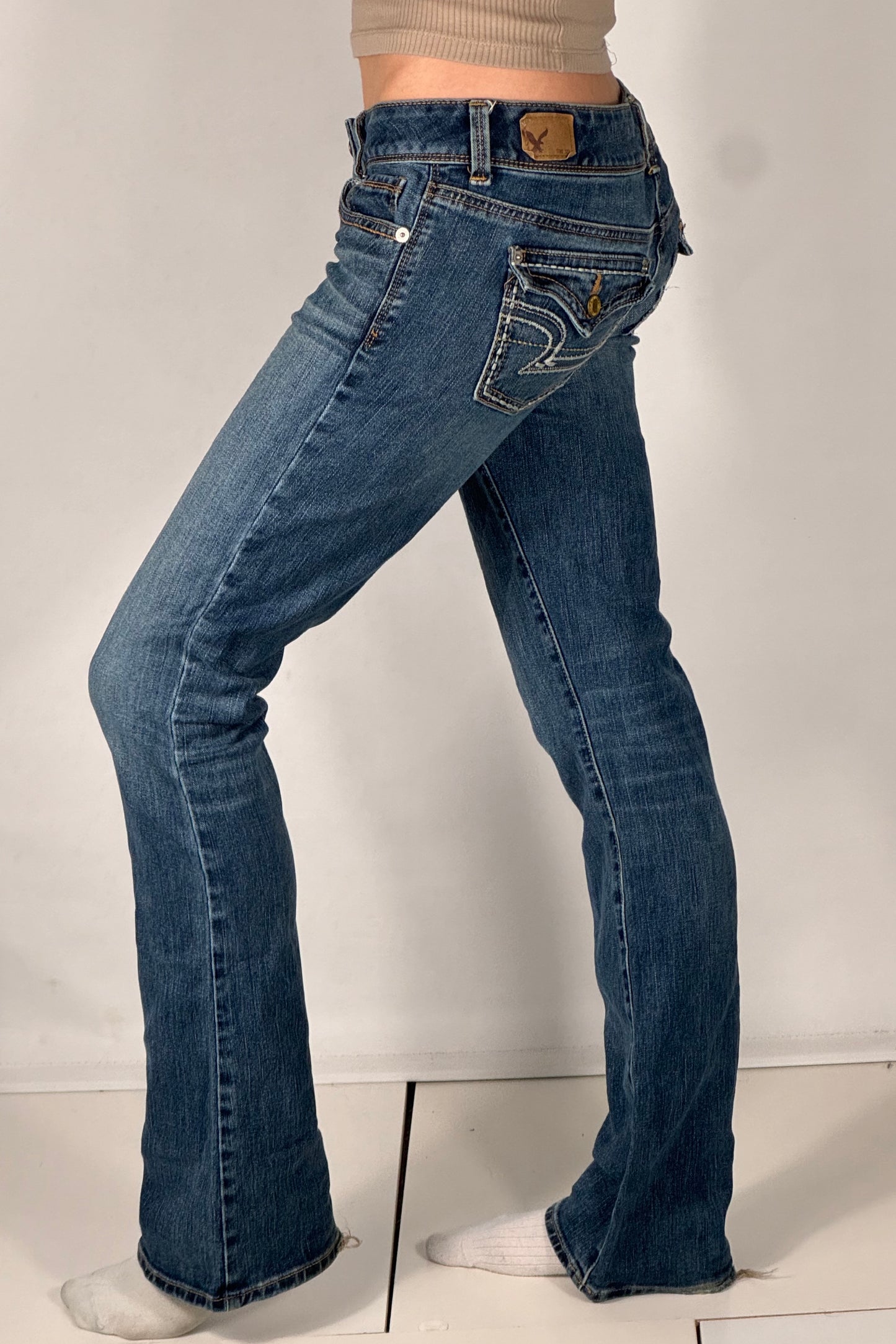 Lågmidjade jeans stl: S