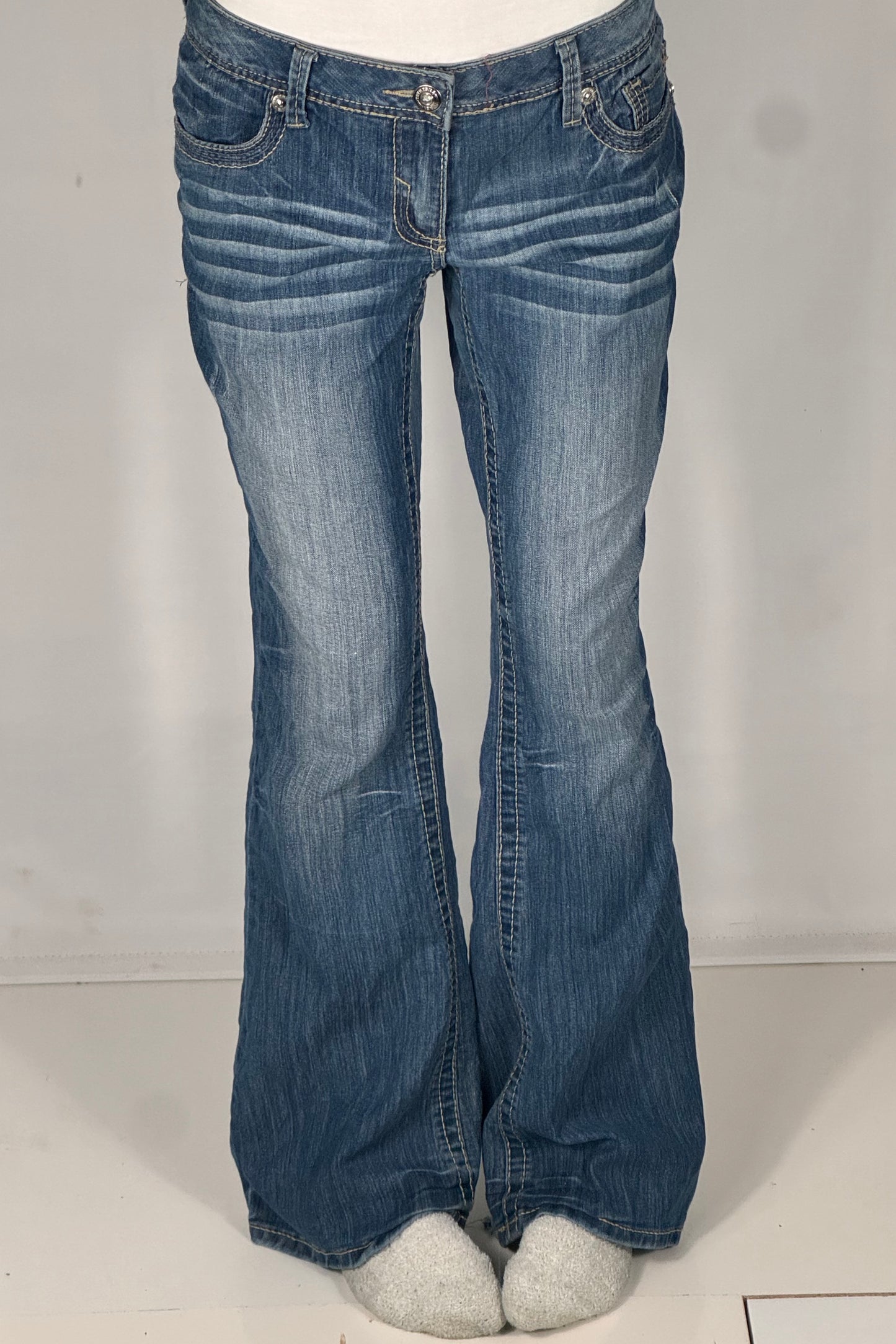 Lavtaljede jeans str: M