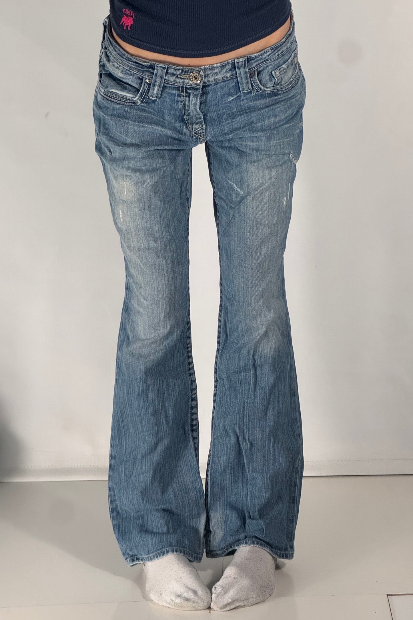 Lågmidjade jeans stl: S/M