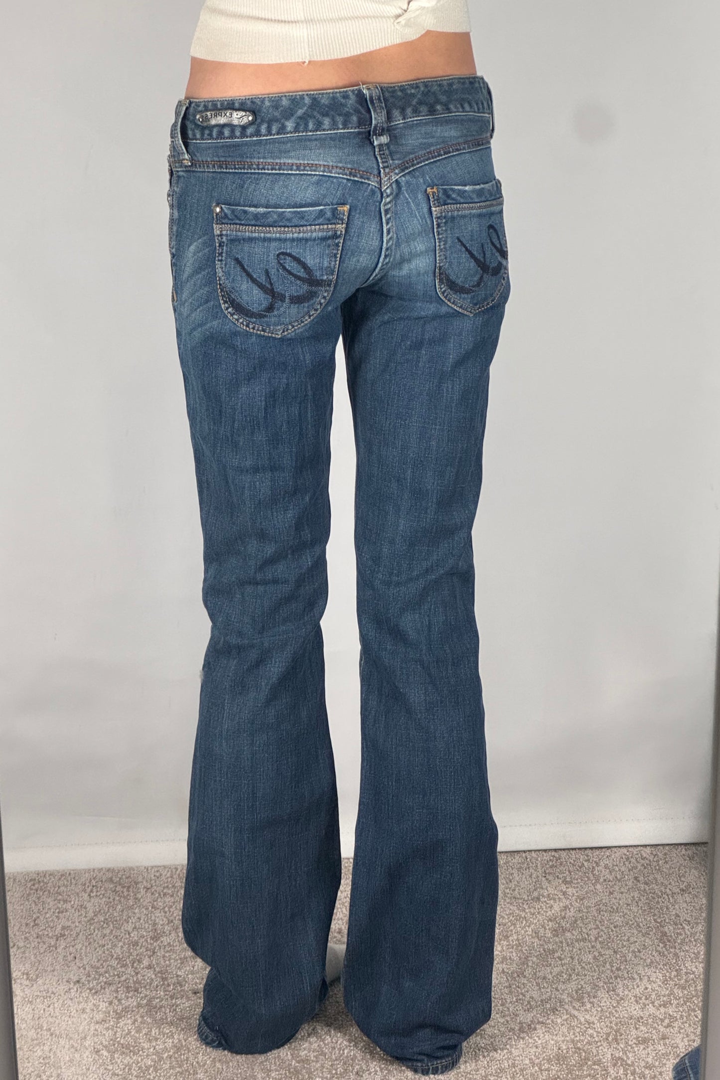 Lågmidjade jeans stl: S