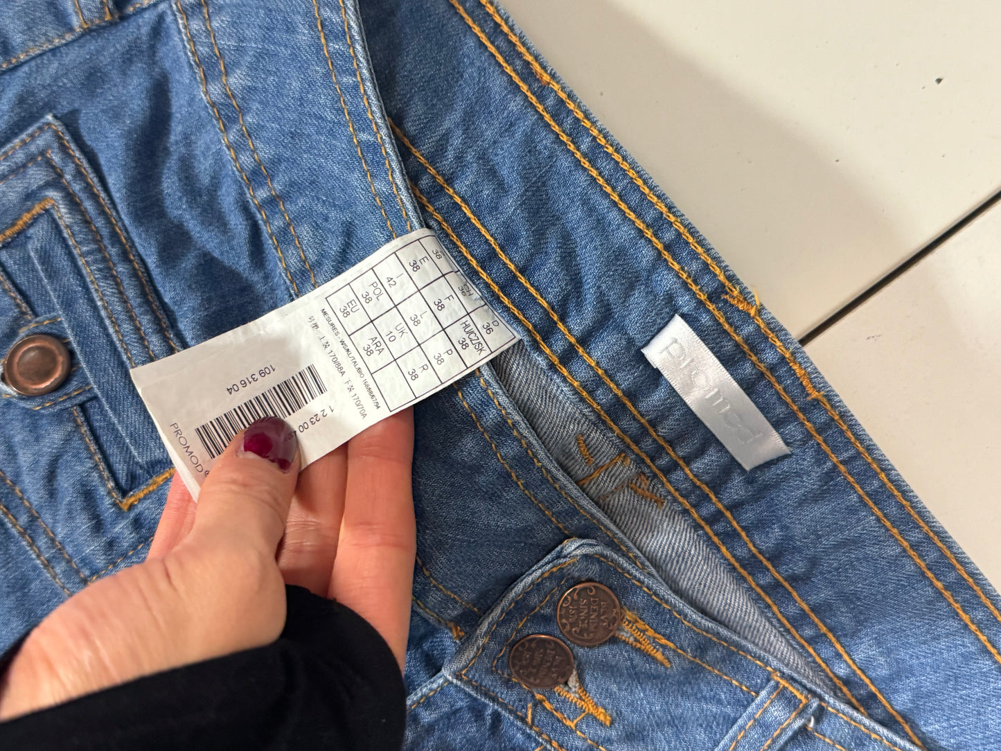 Lågmidjade jeans stl: S