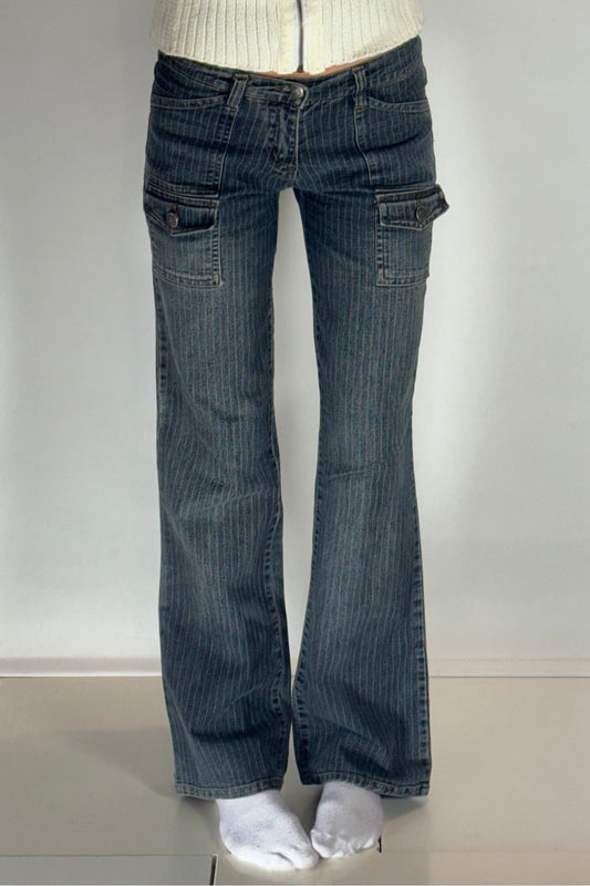 Utsvängda jeans–stl: XS/S