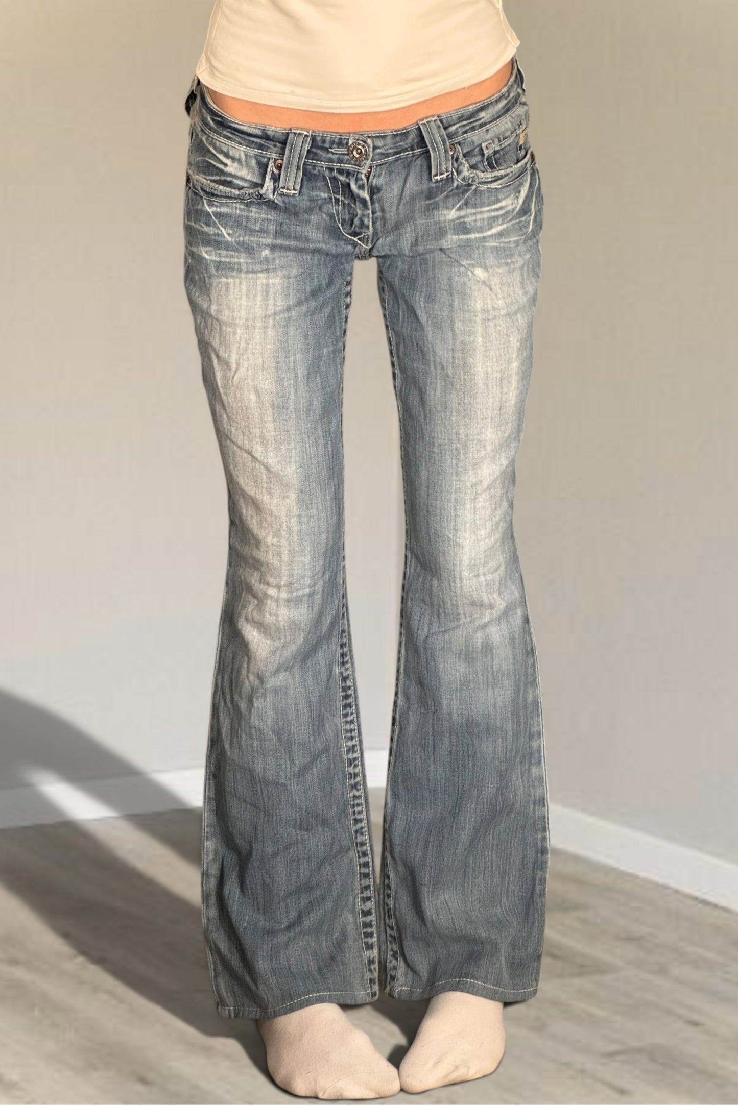 Lågmidjade jeans stl: S