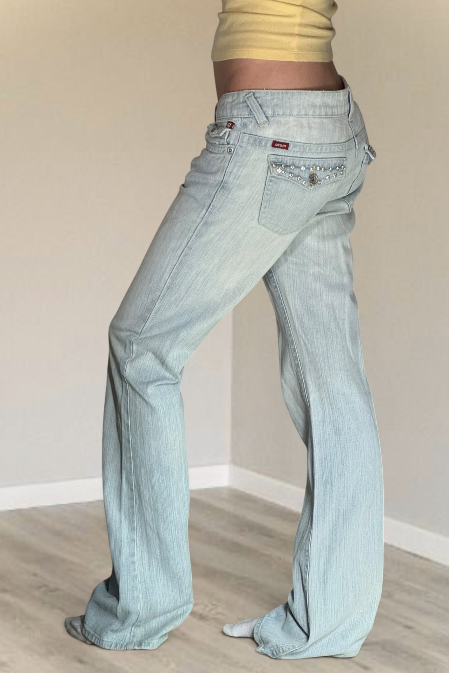 Lågmidjade jeans stl: S