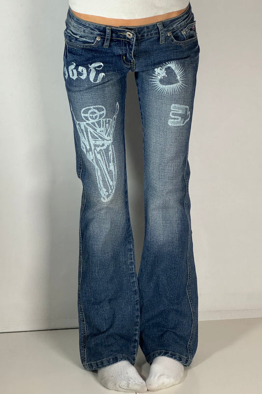 Lågmidjade jeans stl: S