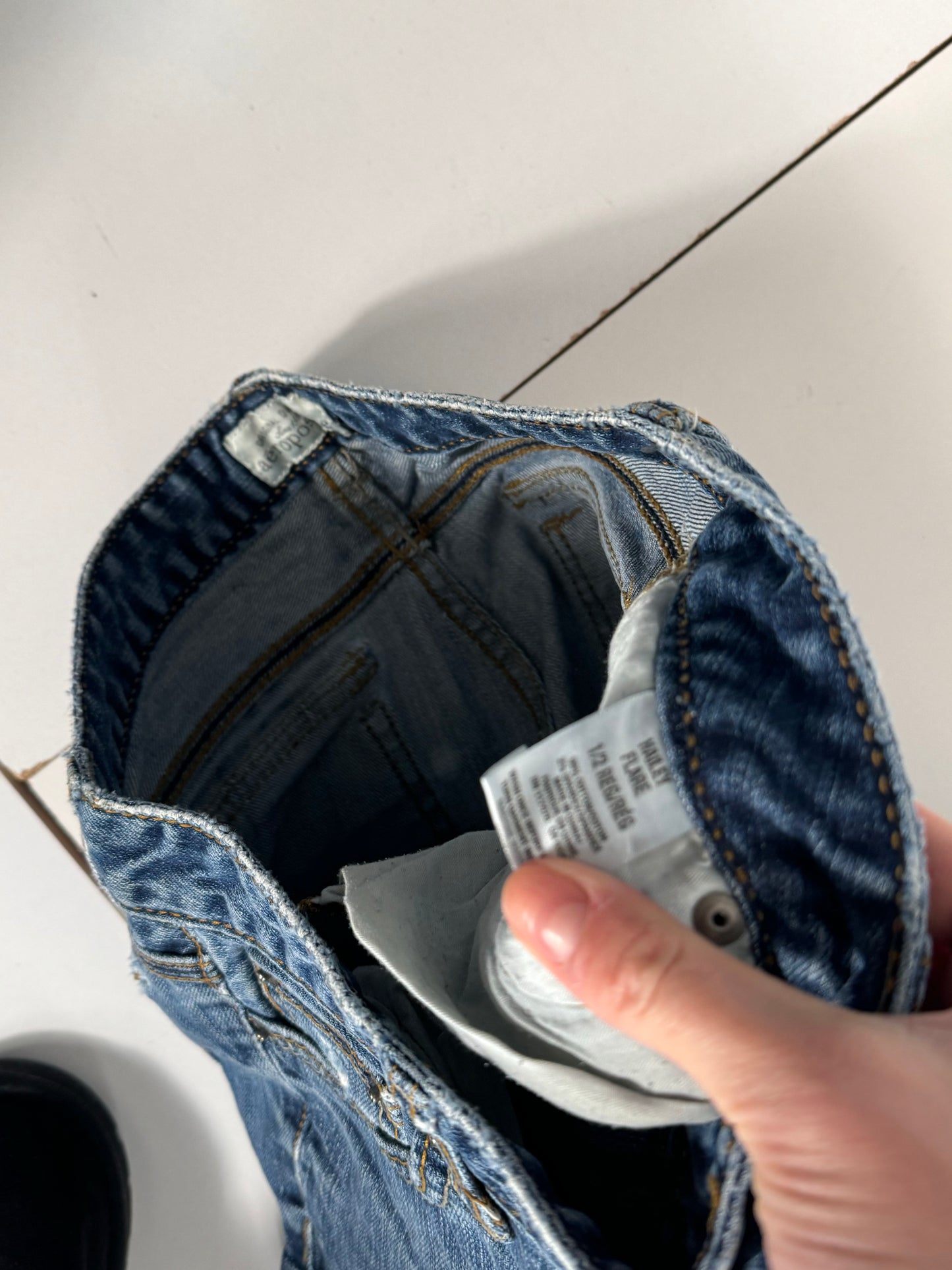 Lavlivede jeans str: XS