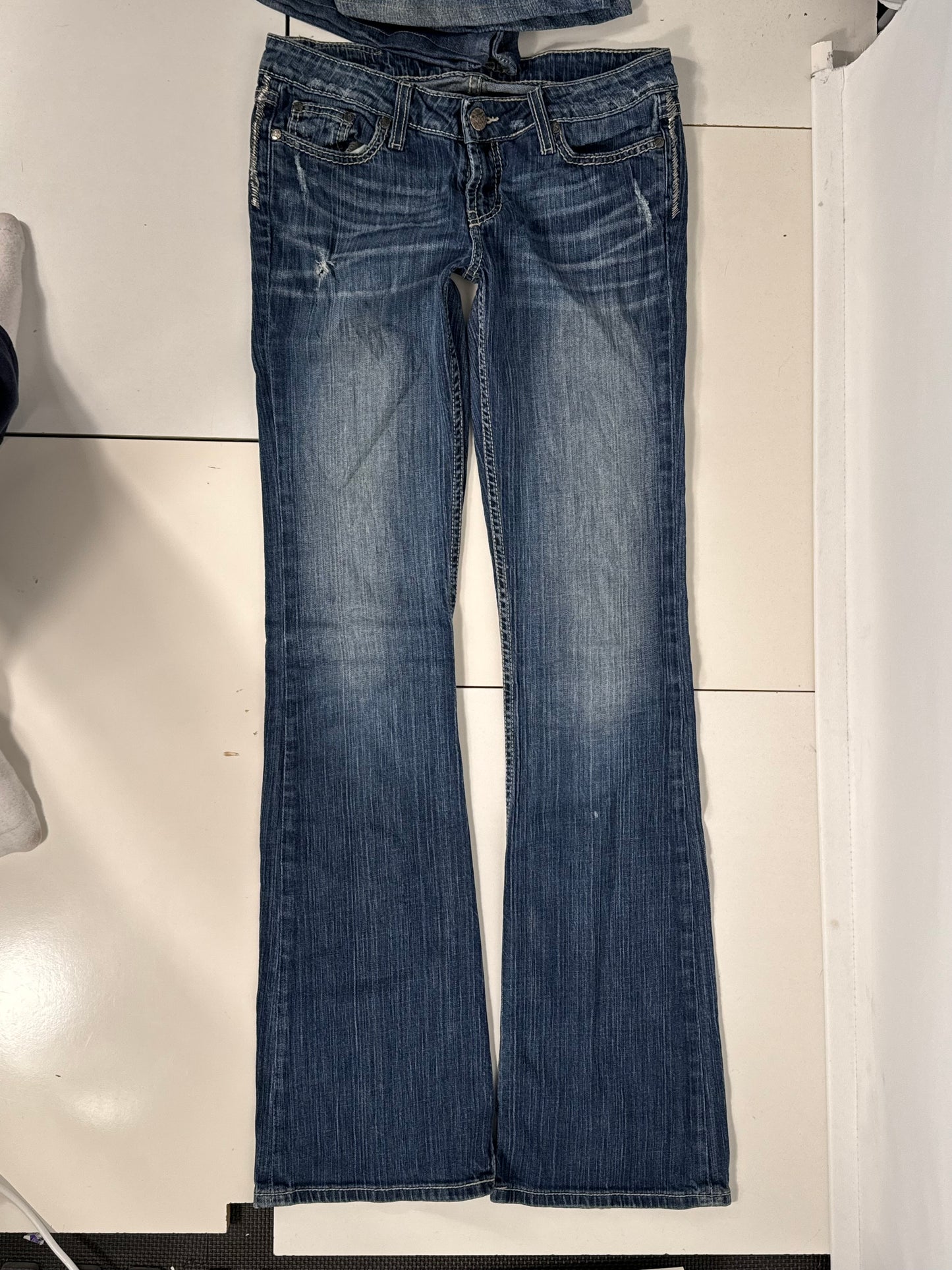 Lavtaljede jeans str: S