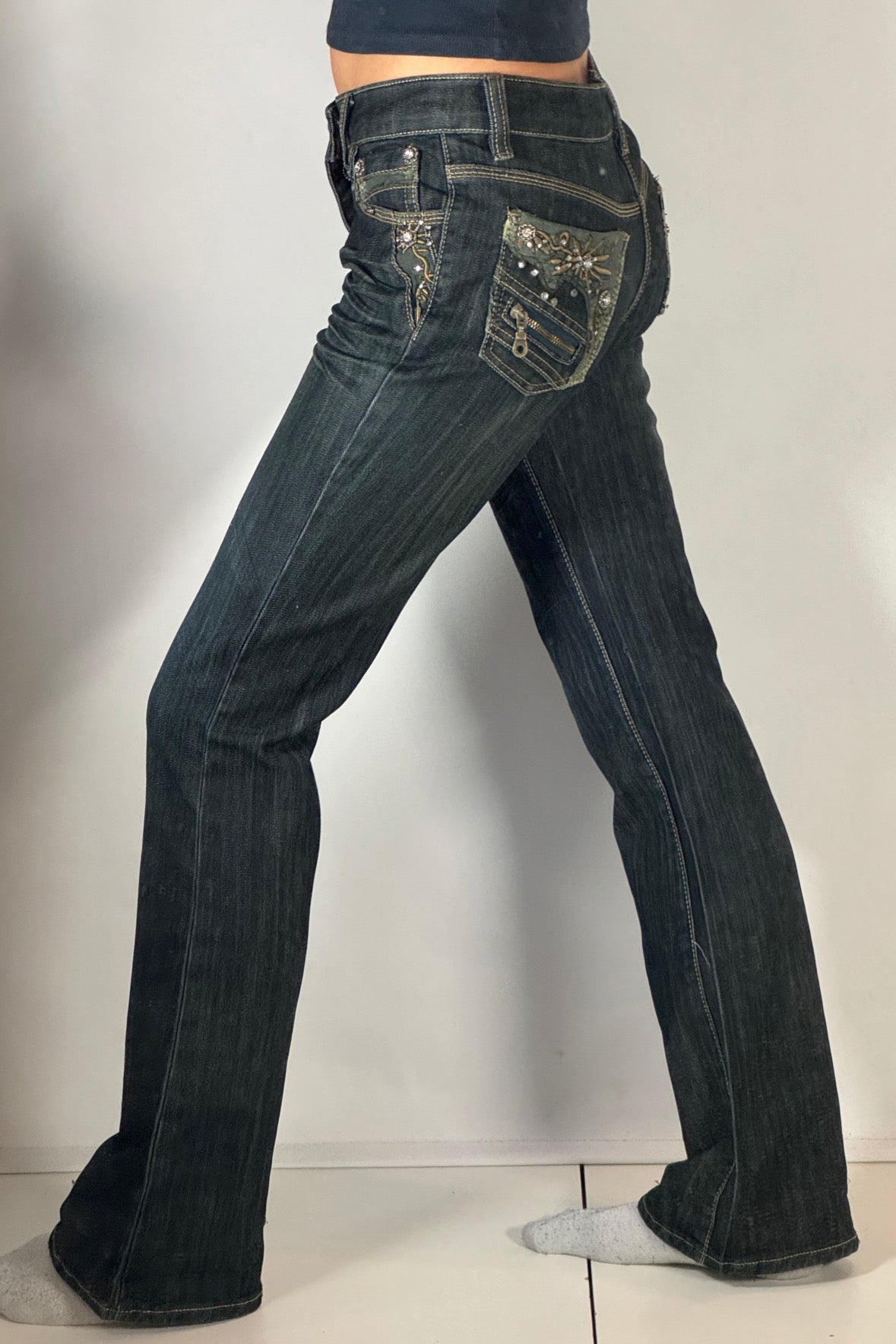 Lågmidjade jeans stl: