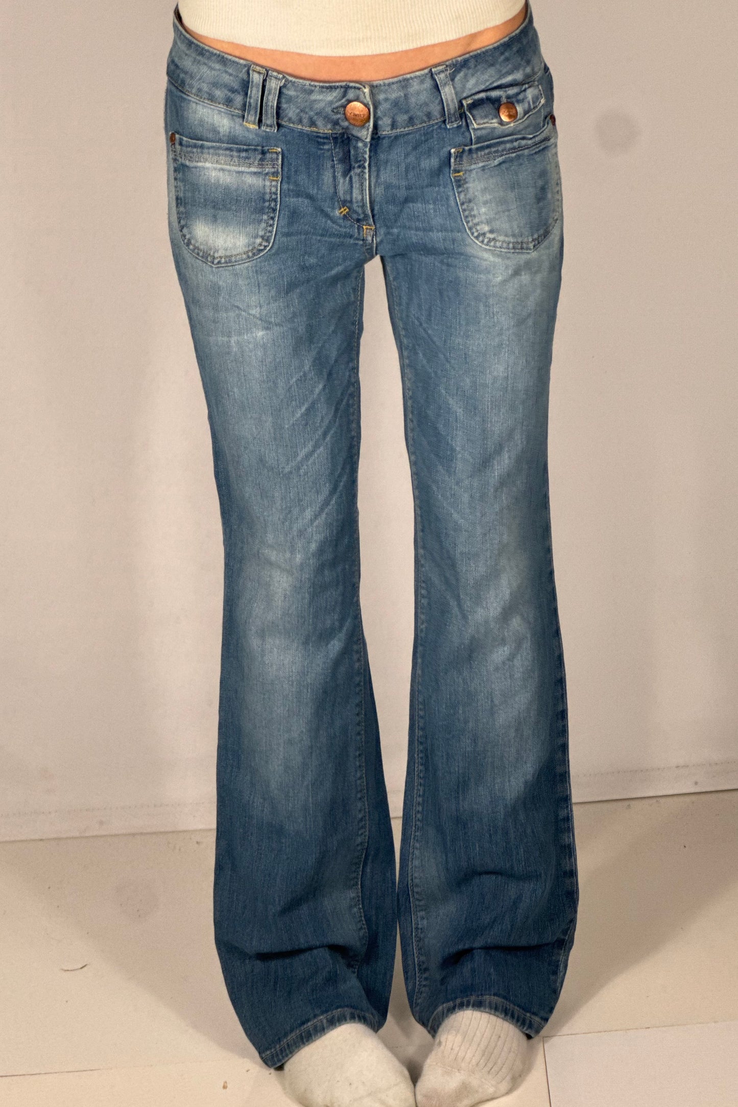 Lavtaljede jeans str: S