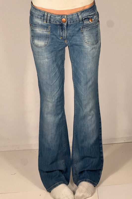 Lavtaljede jeans str: S