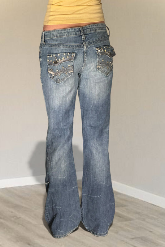 Lågmidjade jeans stl: S