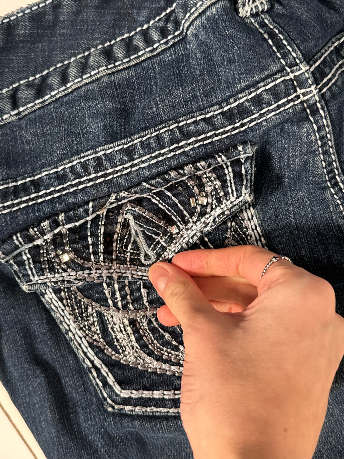 Lågmidjade jeans stl: S