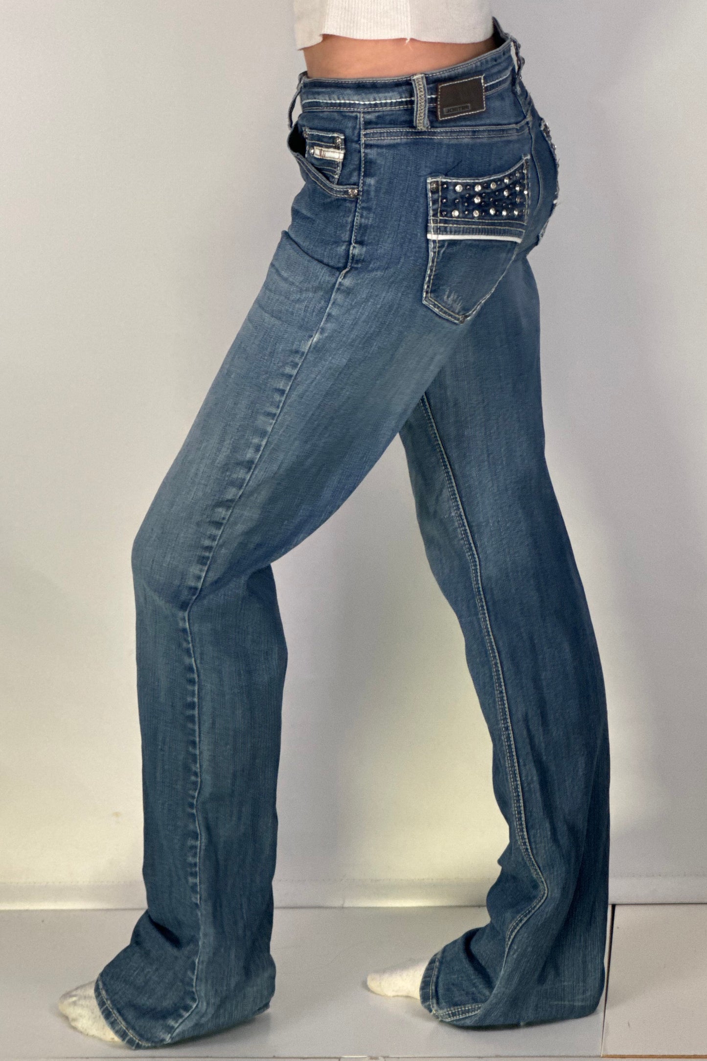 Lågmidjade jeans stl: S
