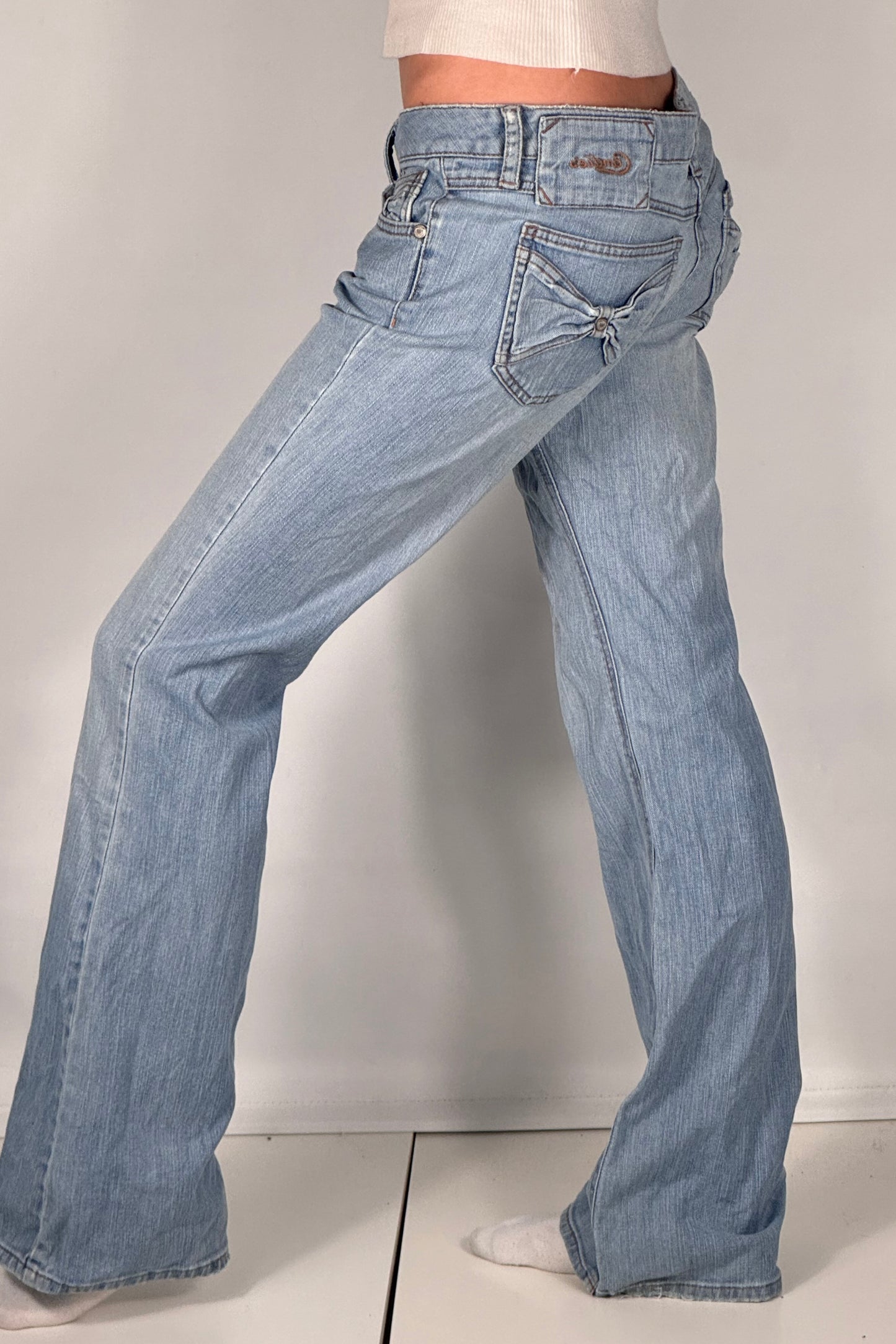 Lavtaljede jeans str: S
