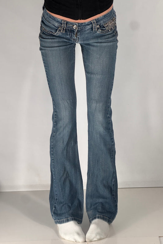 Lågmidjade jeans stl: XS