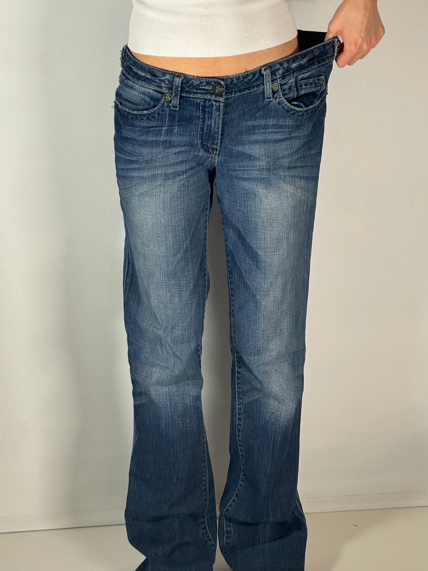 Lågmidjade jeans stl: M