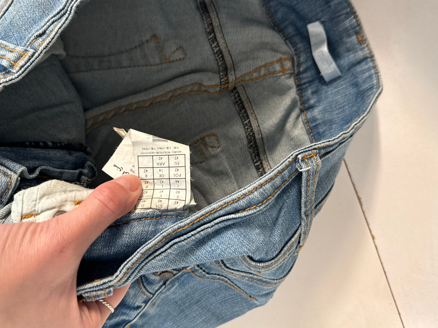 Lågmidjade jeans stl: S