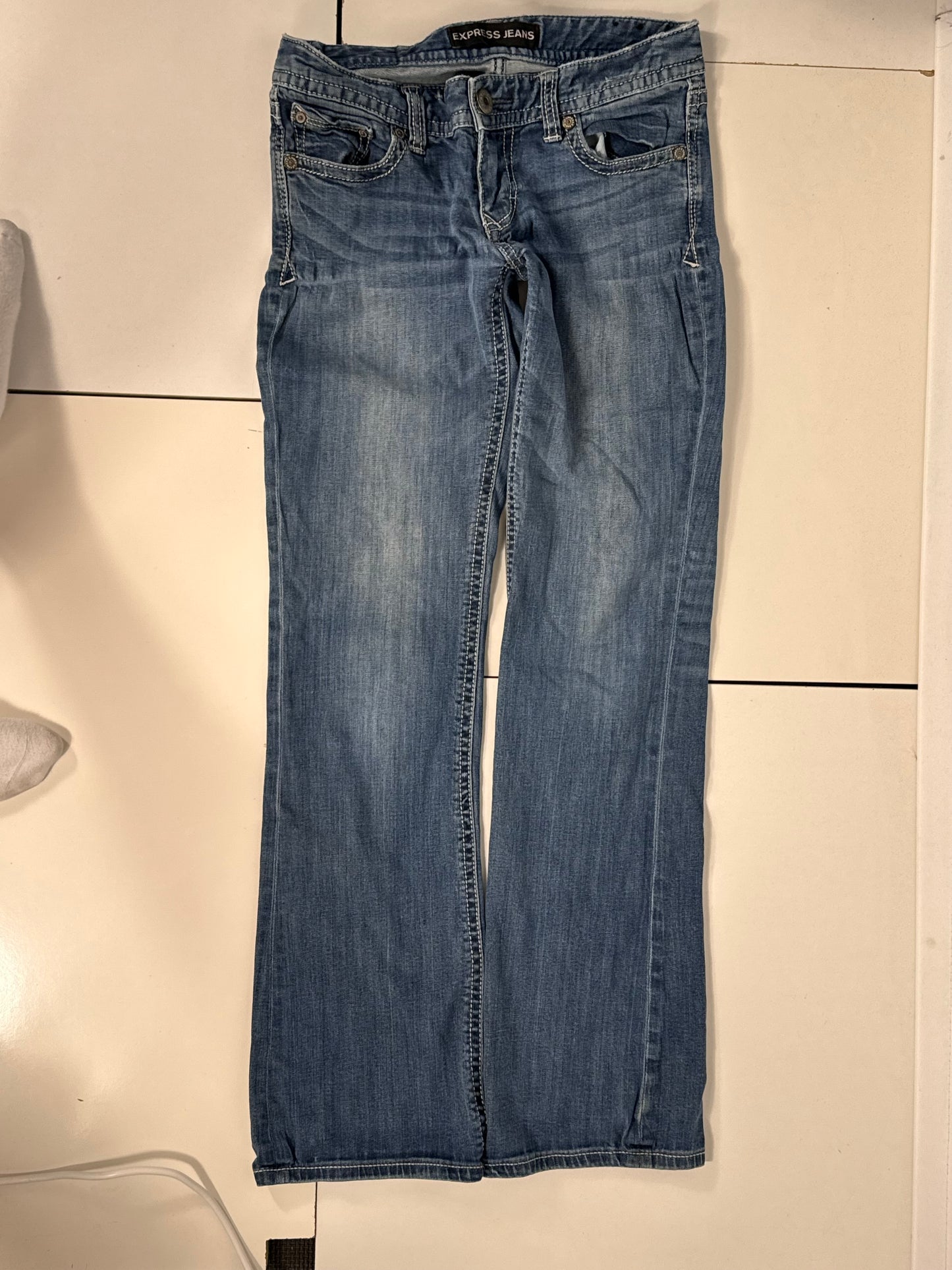 Lavtaljede jeans str: S