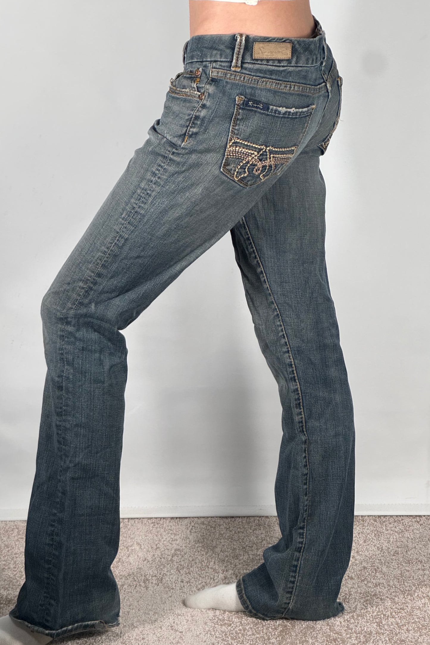 Lavtaljede jeans str: S/M