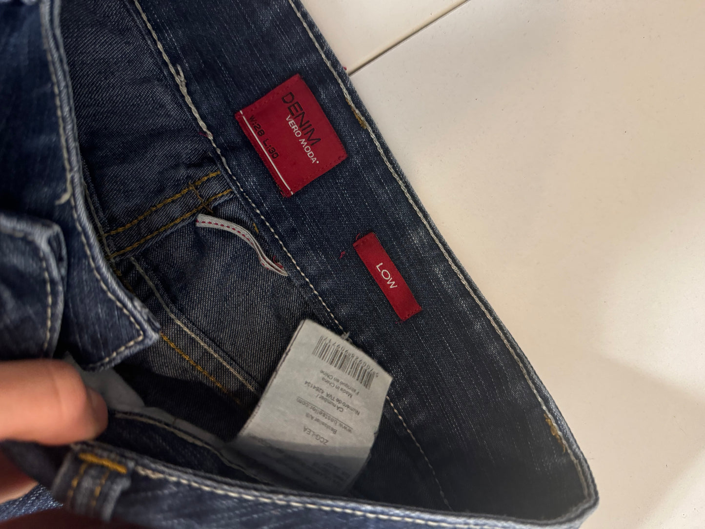 Lågmidjade jeans stl: S