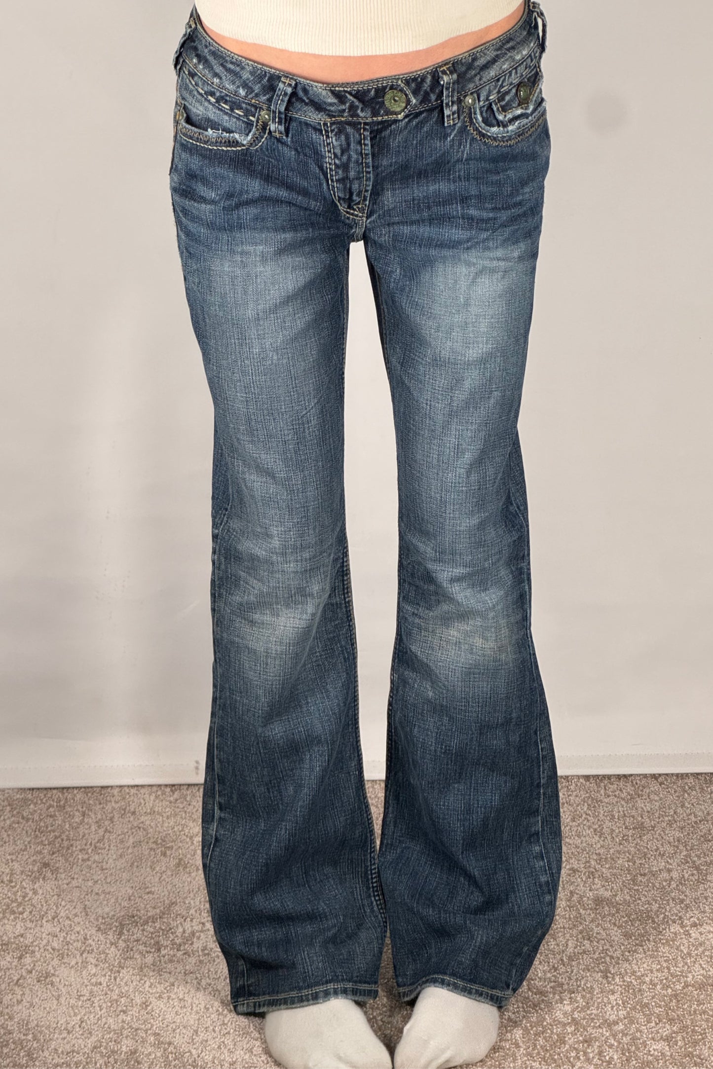 Lågmidjade jeans stl: S