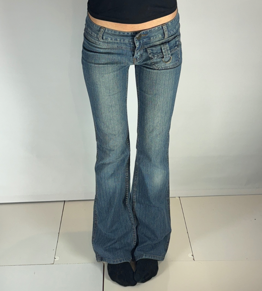 Lågmidjade jeans–stl: XS