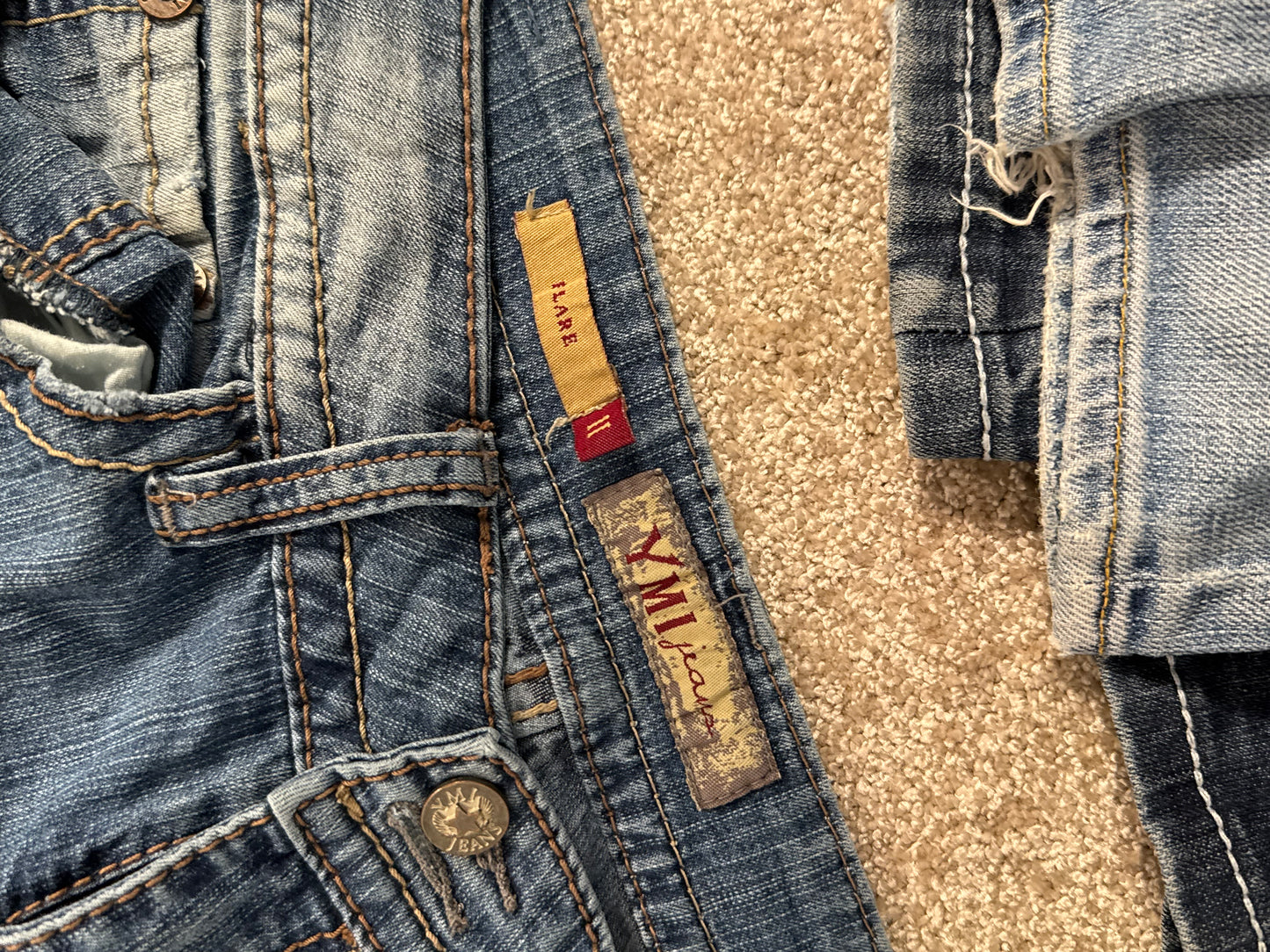 Lågmidjade jeans stl: S