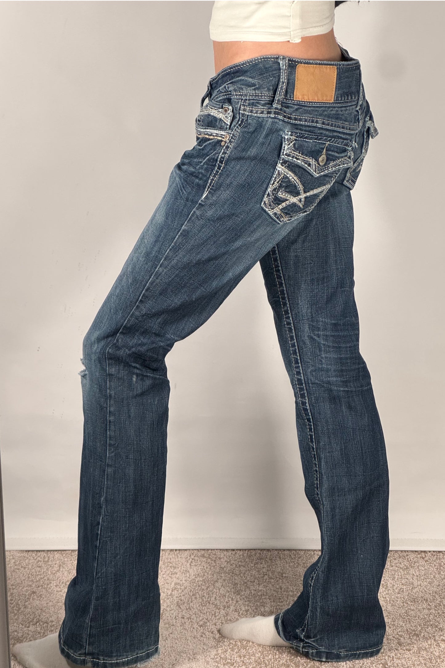 Lågmidjade jeans stl: S/M