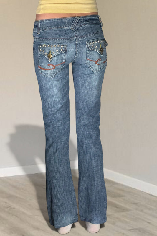 Lågmidjade jeans stl: XS