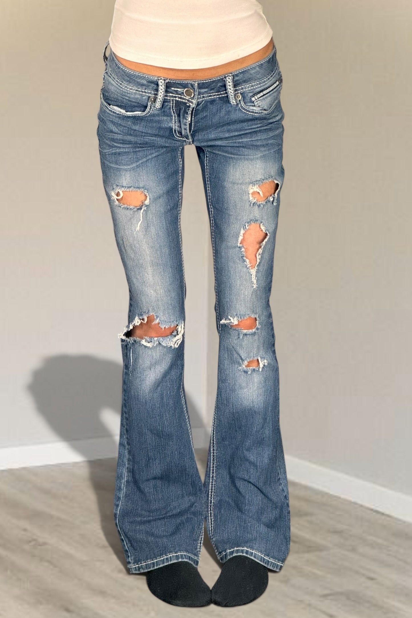 Lågmidjade jeans stl: XS