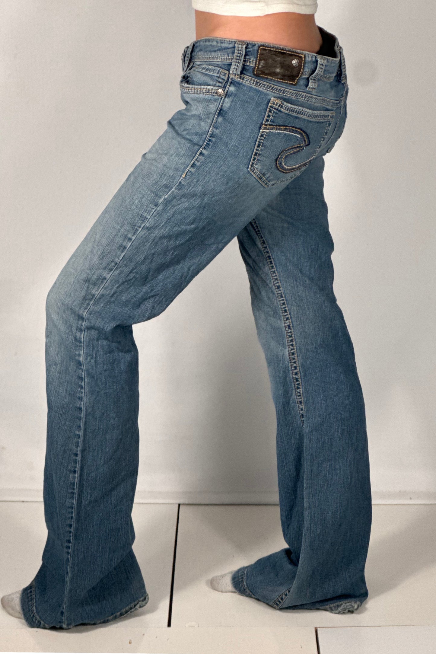 Lågmidjade jeans stl: M