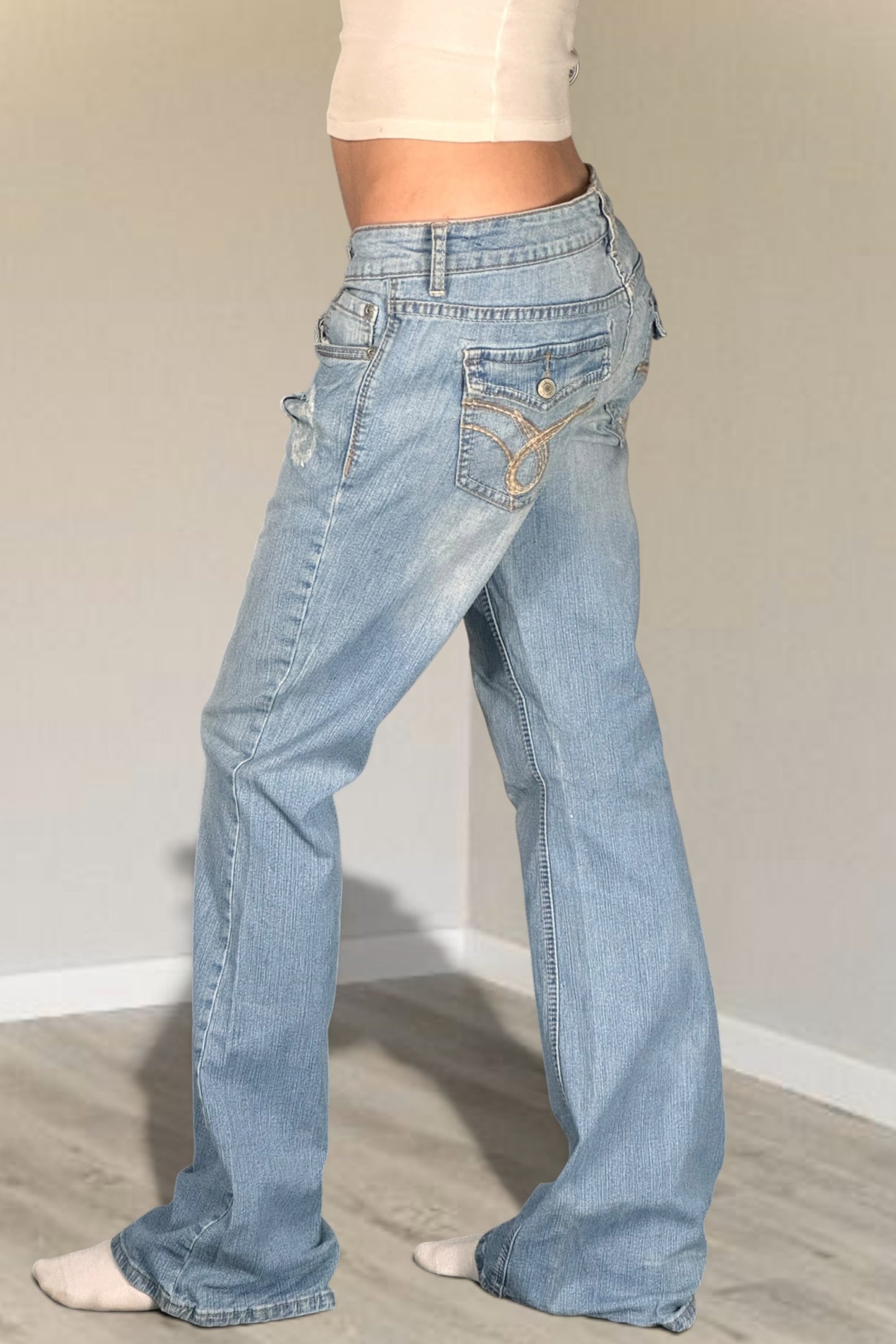 Lågmidjade jeans stl: M