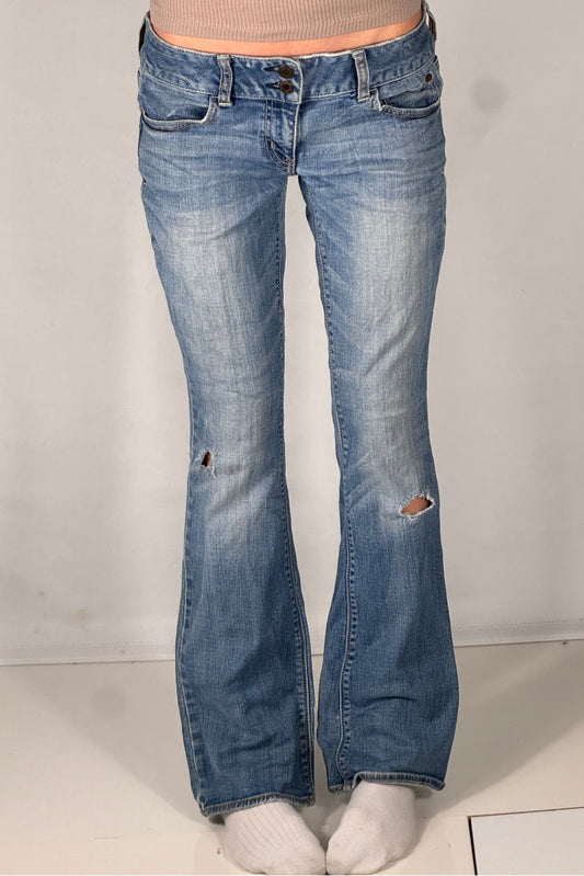 Lavtaljede jeans str: S