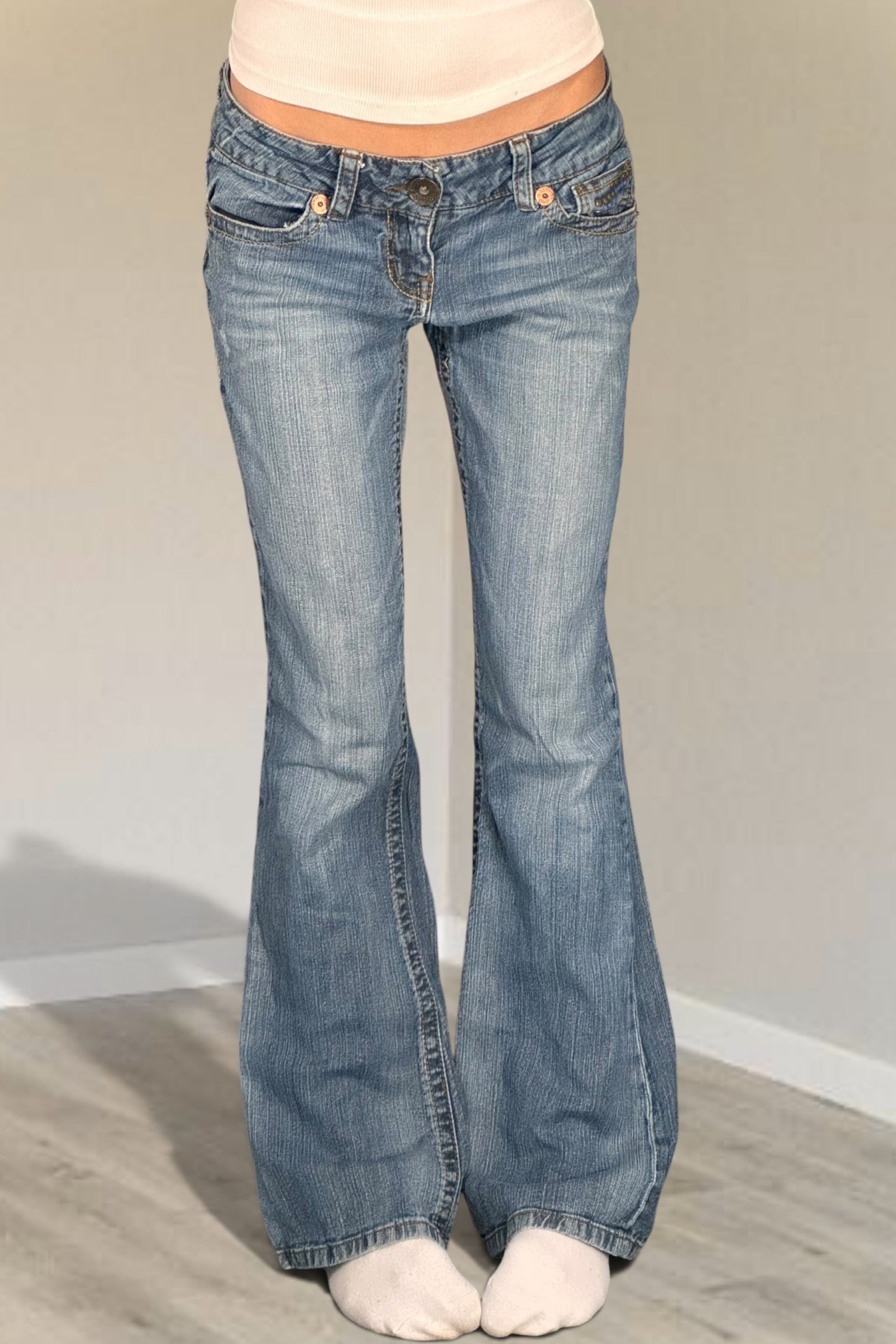 Lågmidjade jeans stl: S