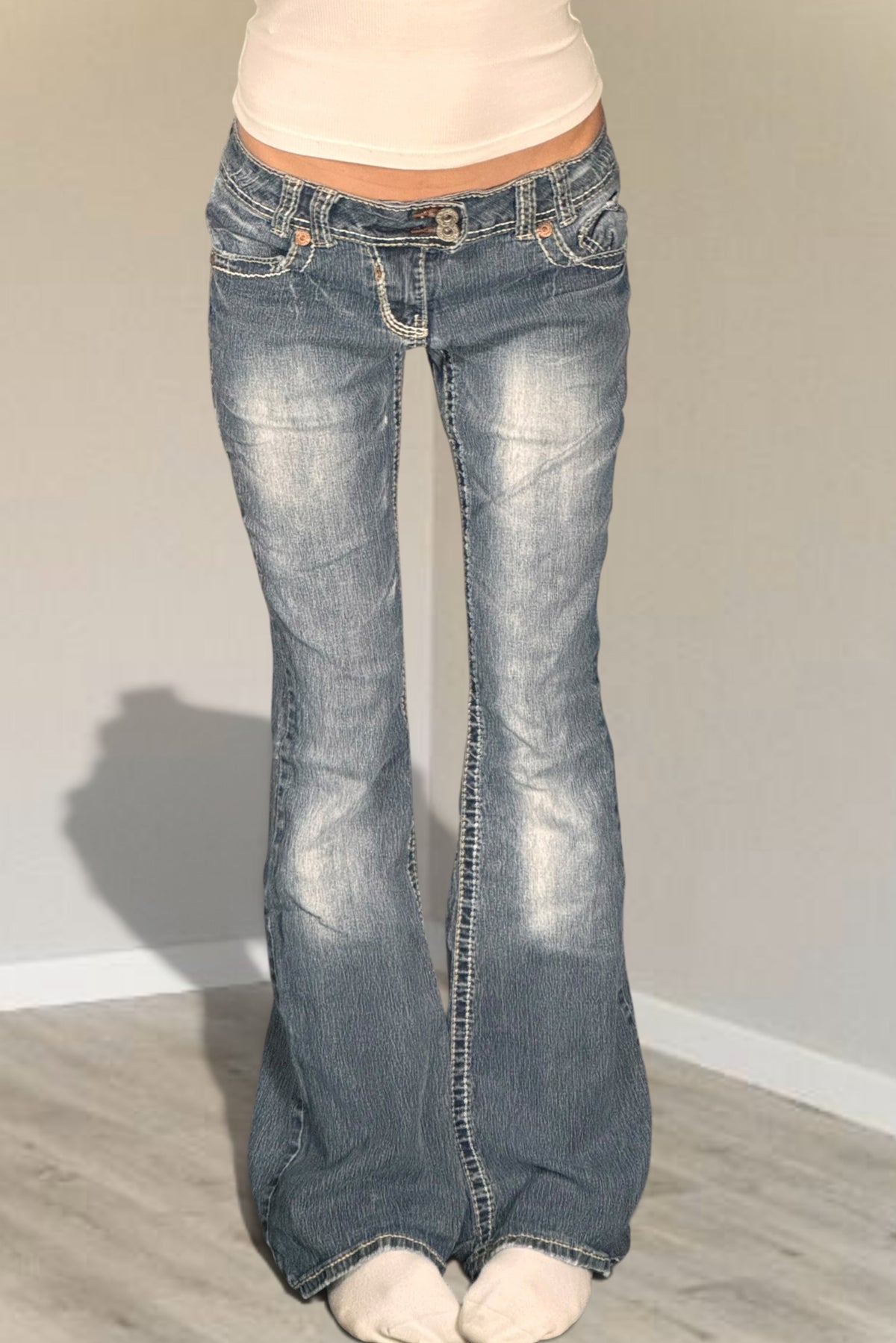 Lågmidjade jeans stl: S