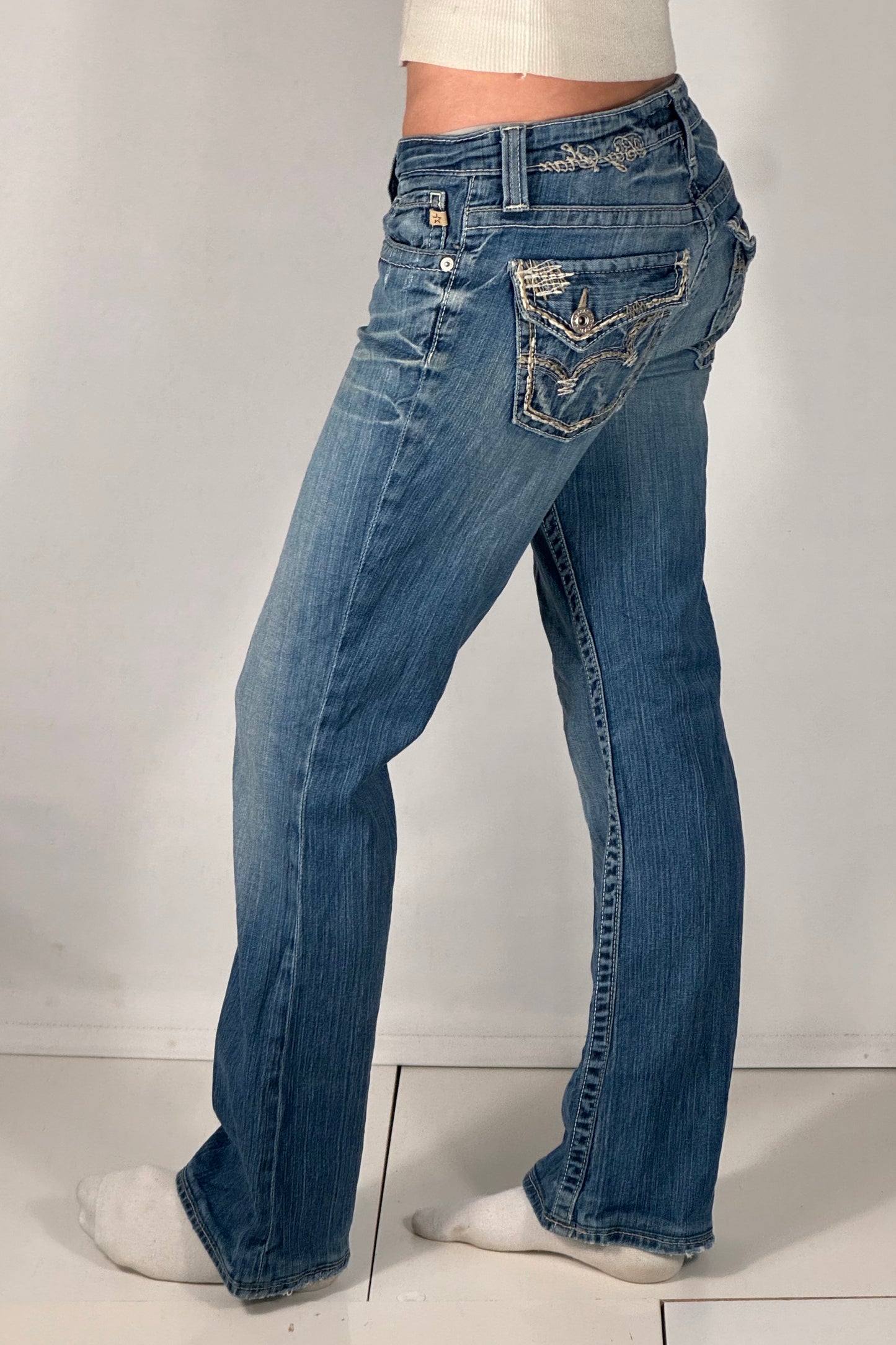 Lågmidjade jeans stl: S/M