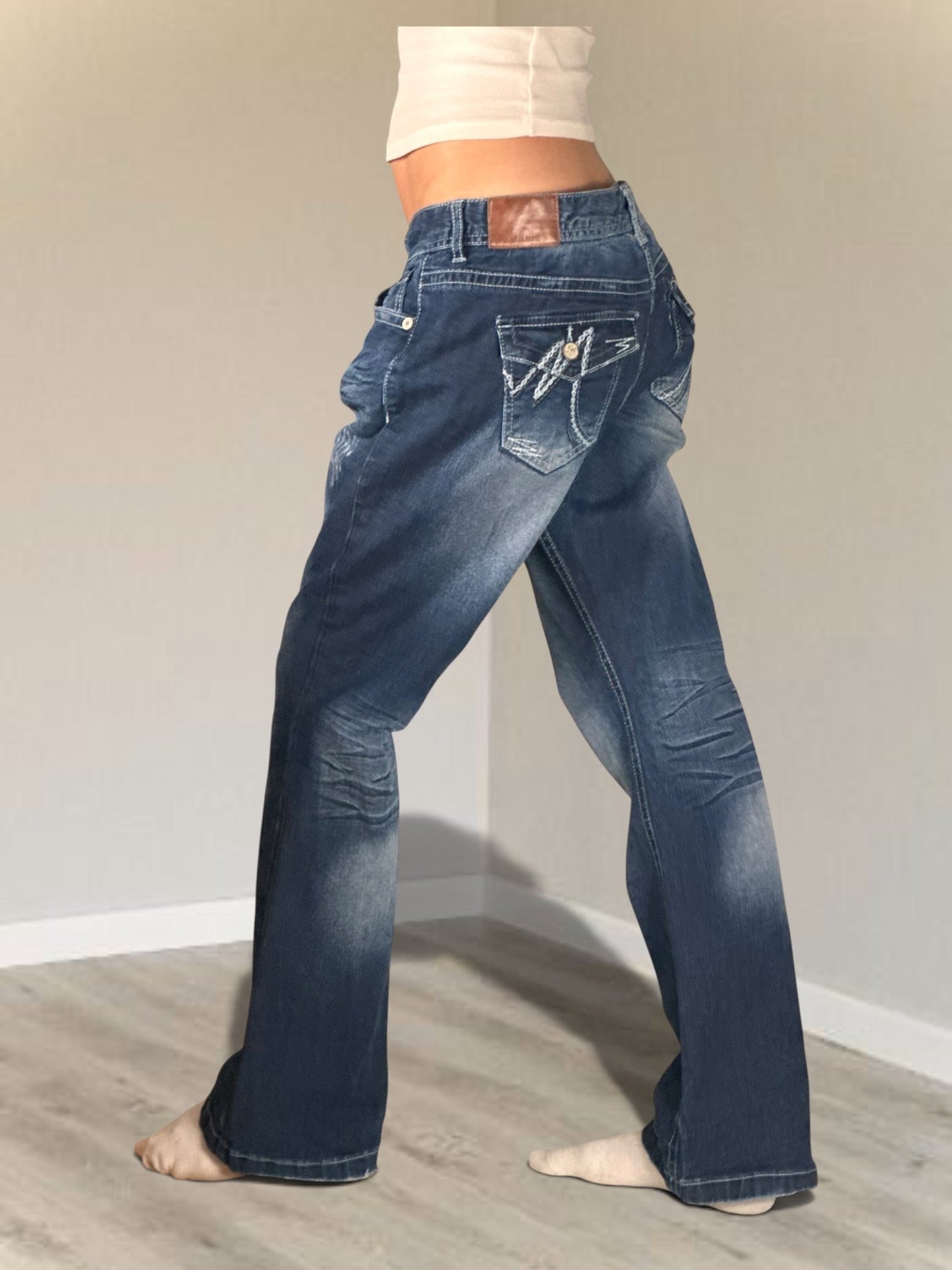 Lågmidjade jeans stl: M