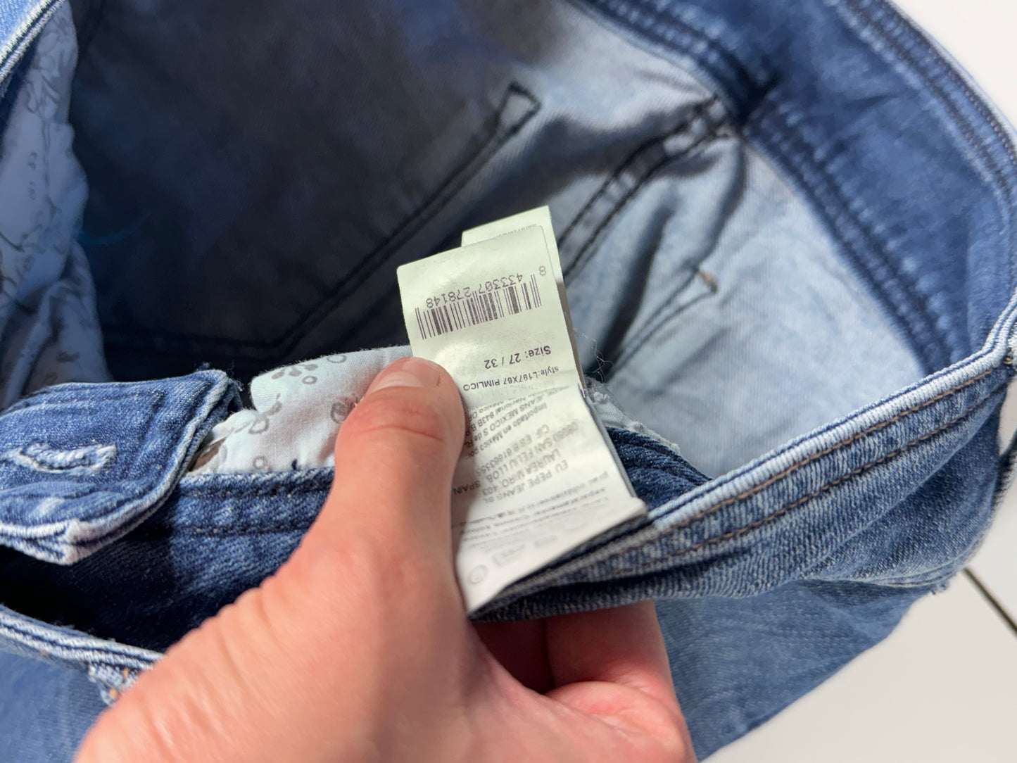 Lågmidjade jeans stl: S