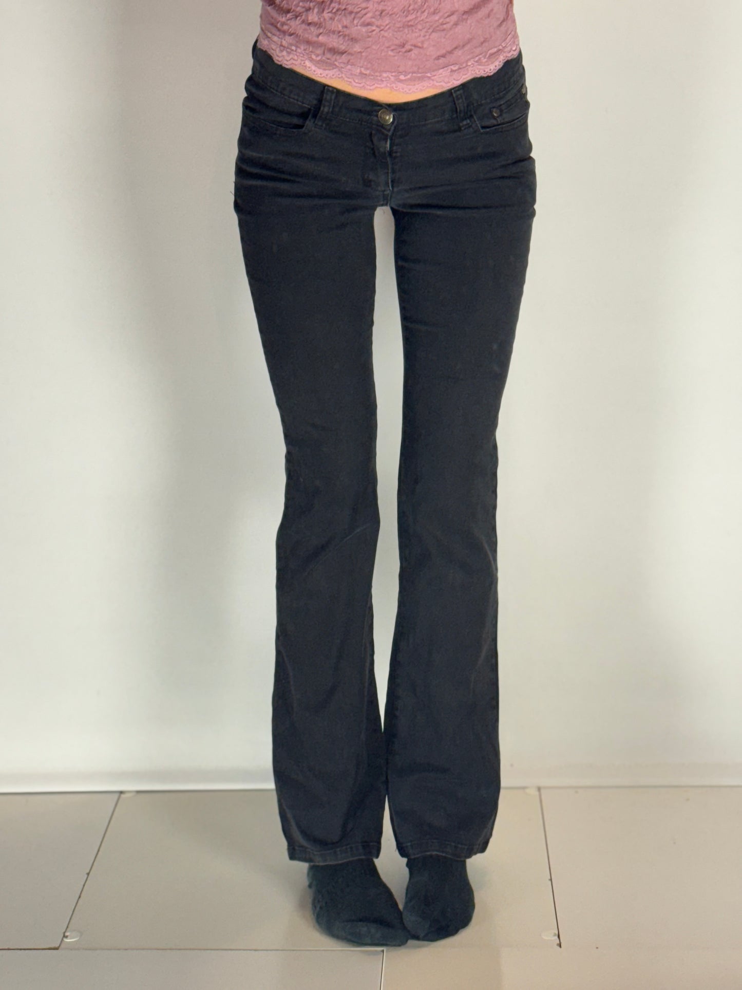 Lågmidjade jeans–stl: XS