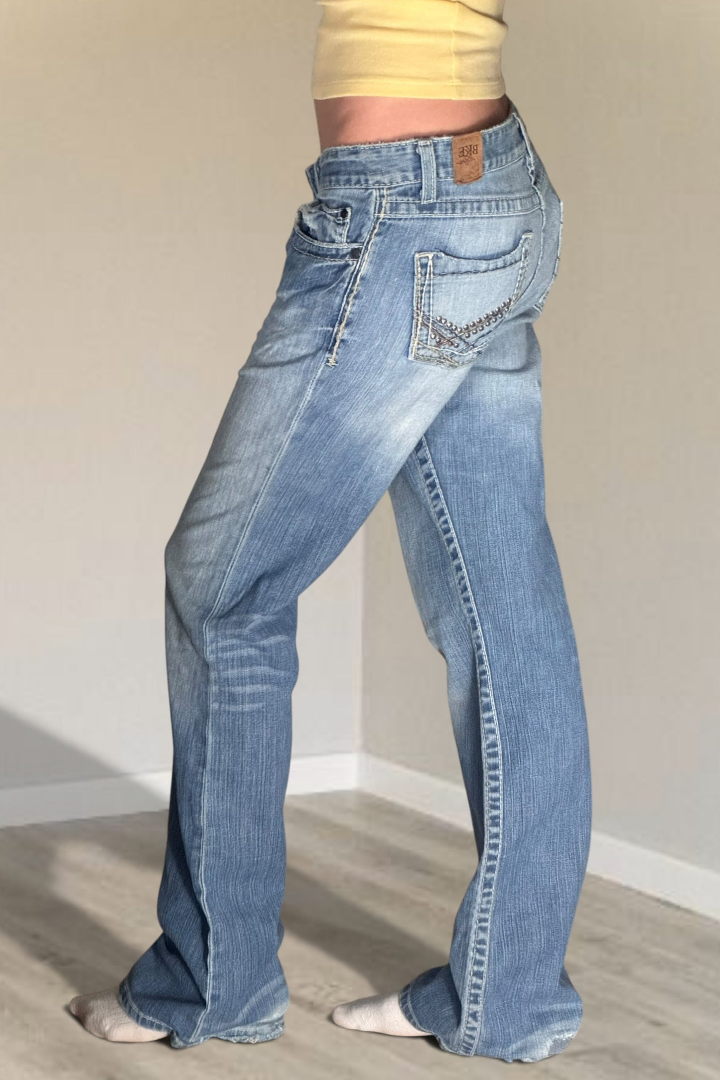 Lågmidjade jeans stl: S