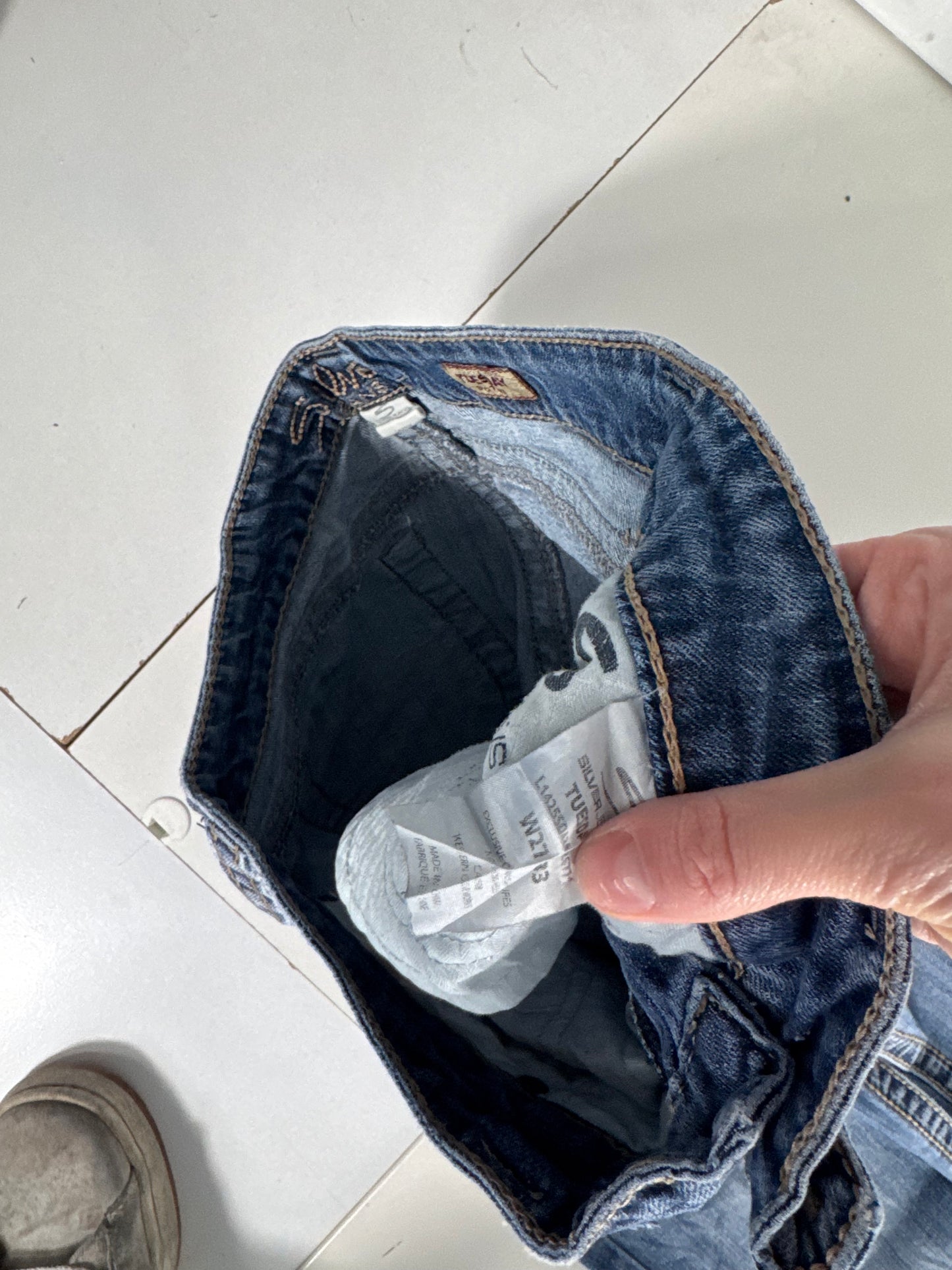 Lågmidjade jeans stl: S