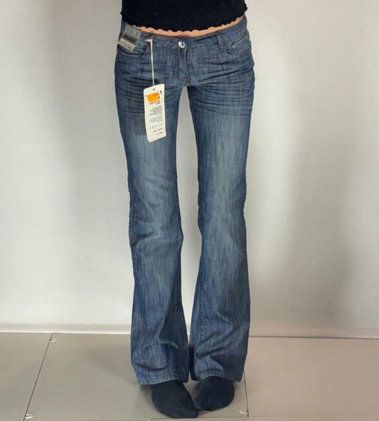 Lågmidjade jeans–stl: XS